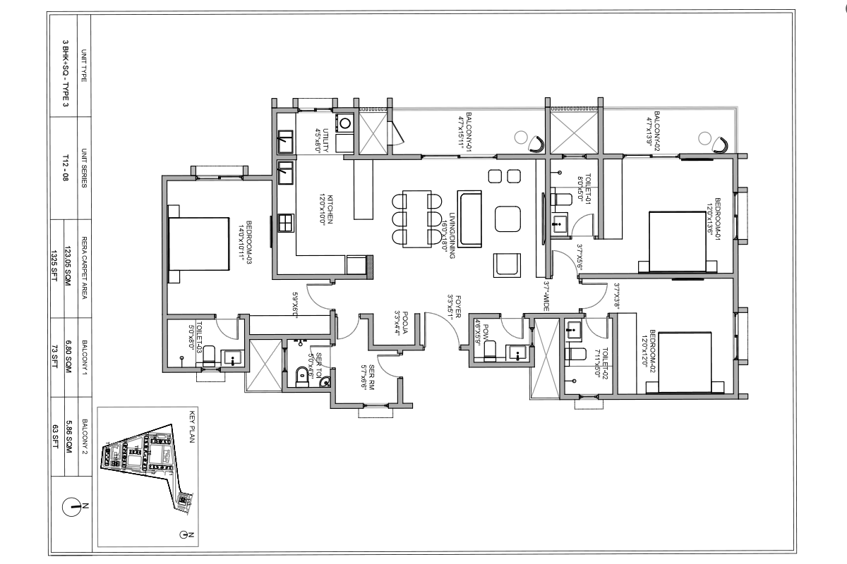 Birla 3 BHK SQ